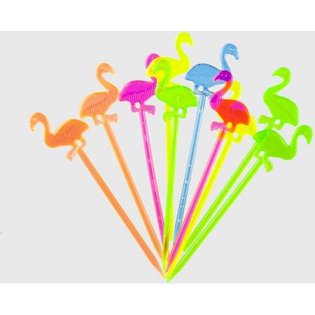 Flamingo bento prikkers | meerdere kleuren | herbruikbaar | 30 stuks